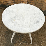 White Marble Café Table