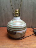 Teal Swirl Martz Lamp