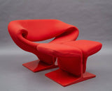 Ribbon Chair And Ottoman By Pierre Paulin For Artifort