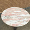 Pink Marble Bistro Table