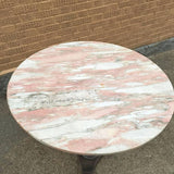 Pink Marble Bistro Table