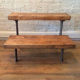 Cast Iron And Maple Block Bleachers