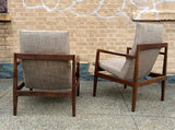 Jens Risom His And Hers Lounge Chairs