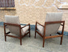 Jens Risom His And Hers Lounge Chairs