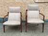 Jens Risom His And Hers Lounge Chairs