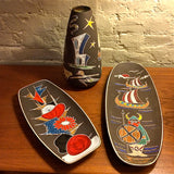 West German Art Pottery Plates By Ruscha