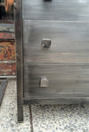 Simmons Brushed Steel Highboy Dresser