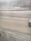 Simmons Brushed Steel Highboy Dresser