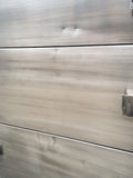 Simmons Brushed Steel Highboy Dresser