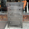 Simmons Brushed Steel Highboy Dresser