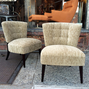 Velvet Slipper Chairs