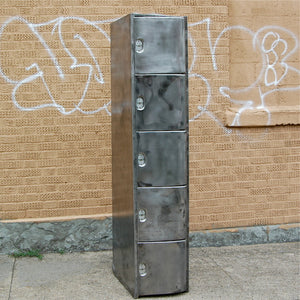 Industrial Brushed Steel Brunswick Bowling Locker