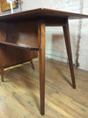 Walnut Single Pedestal Desk