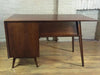 Walnut Single Pedestal Desk