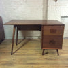 Walnut Single Pedestal Desk