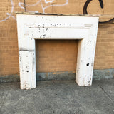 White Art Deco Mantel