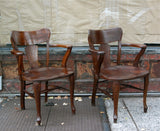 Oak Library Chairs