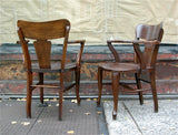Oak Library Chairs
