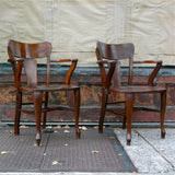 Oak Library Chairs