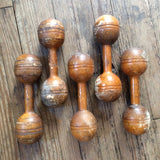 Antique Wooden Dumbbells