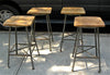 Angle Iron Stool Set