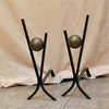 Steel Andirons