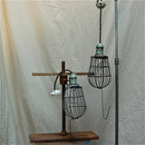 Blue Porcelain Double Cage Light Pendants