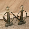 Chrome Andirons