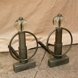 Chrome Andirons