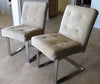 Milo Baughman Suede Chairs