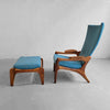 Adrian Pearsall Wingback Lounge Chair And Ottoman