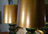 Glass And Brass Regency Lamps By Paul Hanson