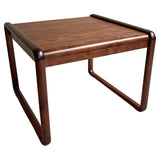 Mid Century Modern Walnut Side Table By Gunlocke