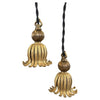 Petite Hollywood Regency Brass Tassle Fitter Pendants