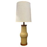 Mid Century Modern Tan Art Pottery Table Lamp By Gordon Martz