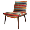 Mid Century Modern Striped Slipper Chair By Kroehler