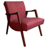Scandinavian Modern Sculptural Walnut Scoop Armchair
