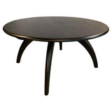 Heywood Wakefield Ebonized Maple Revolving Coffee Table