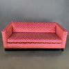 Milo Baughman Flat Bar Chrome Sofa