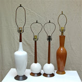 Teak Ceramic Lamps