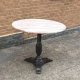 Pink Marble Bistro Table