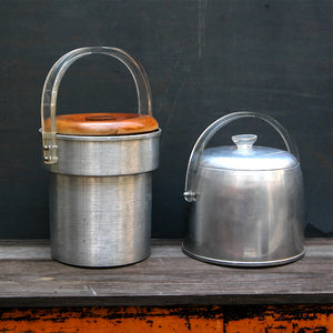 Aluminum and Lucite Ice Bucket