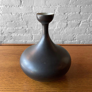 Gunmetal Ceramic Vase by Jack Squire for Howat Kilns