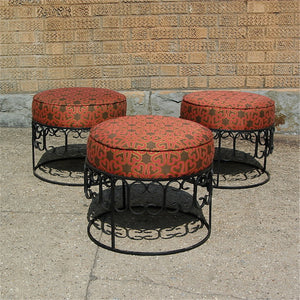 Wrought Iron Ottoman