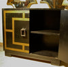 James Mont Leather Cabinet