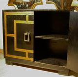 James Mont Leather Cabinet