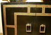 James Mont Leather Cabinet
