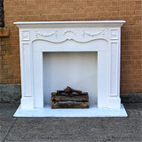 Carved Wood Fireplace Mantel