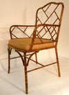 Chippendale Style Metal Bamboo Armchair