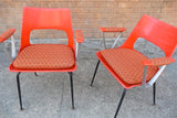 Fiberglass arm chairs